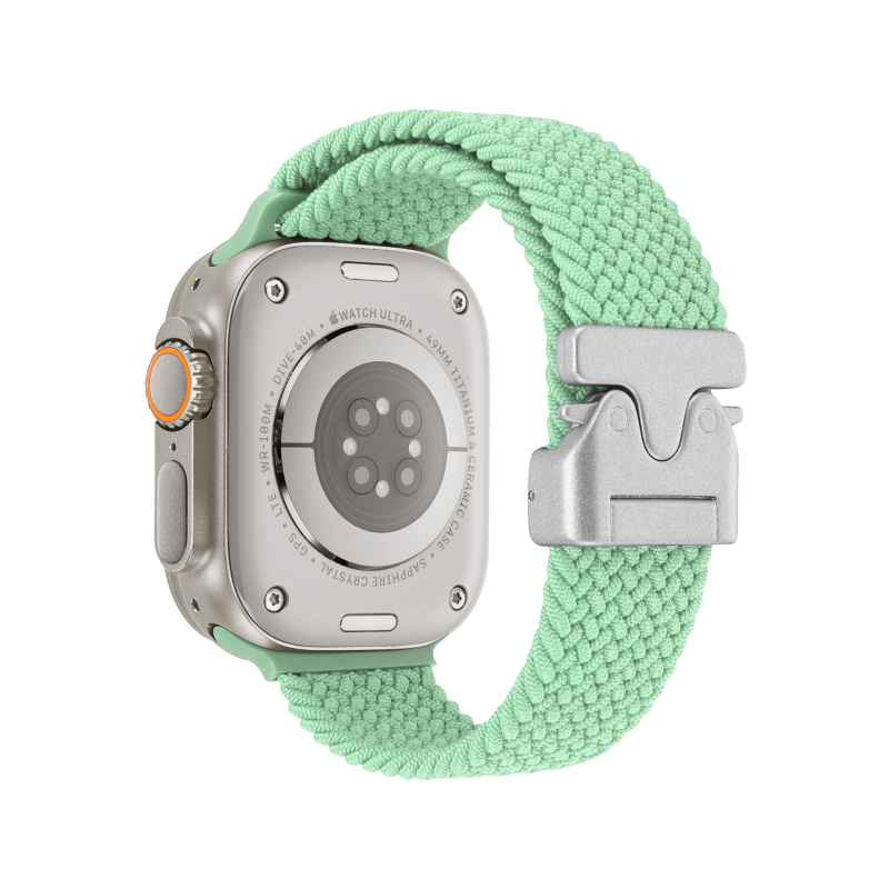 Brățară de ceas împletită din nylon cu cataramă parașută pentru Apple Watch Ultra 2 (Stil sport, 22 g, compatibil cu Apple Watch Ultra 2)