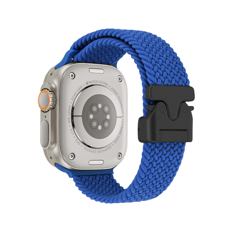Brățară de ceas împletită din nylon cu cataramă parașută pentru Apple Watch Ultra 2 (Stil sport, 22 g, compatibil cu Apple Watch Ultra 2)