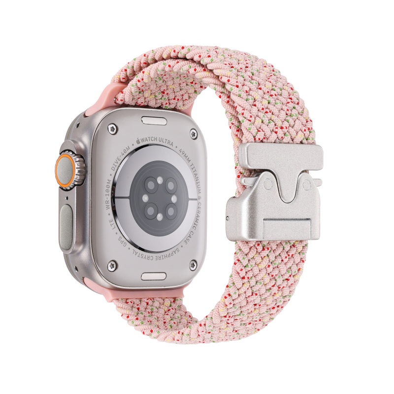 Brățară de ceas împletită din nylon cu cataramă parașută pentru Apple Watch Ultra 2 (Stil sport, 22 g, compatibil cu Apple Watch Ultra 2)