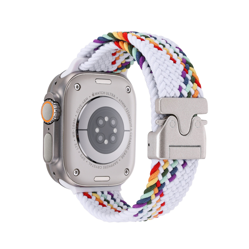 Brățară de ceas împletită din nylon cu cataramă parașută pentru Apple Watch Ultra 2 (Stil sport, 22 g, compatibil cu Apple Watch Ultra 2)