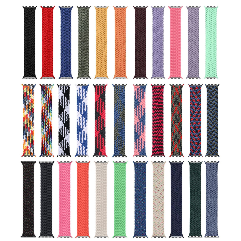 Nylon fonott egyhurokú szíj az Apple Watch Series 8/7/6-hoz, divatos kialakítás