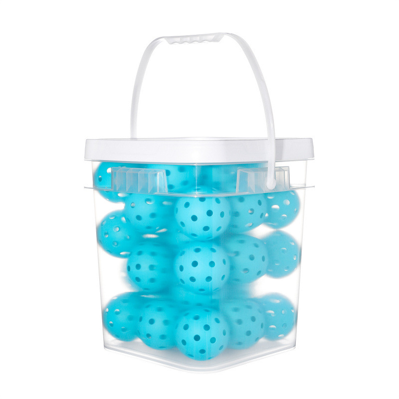 Pickleball gaismas bumbas – uzglabāšanas trauka komplekts ar pārvadāšanas somu, Honglu; 40 caurumu; Materiāls: TPE; Svars: 25 g katrai bumbai