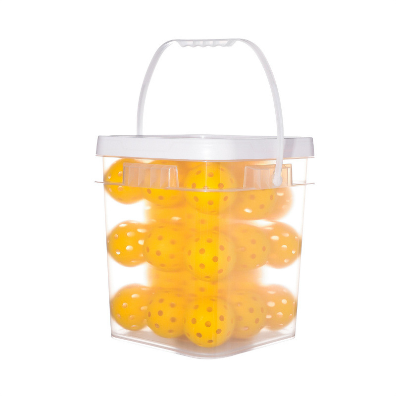 Pickleball gaismas bumbas – uzglabāšanas trauka komplekts ar pārvadāšanas somu, Honglu; 40 caurumu; Materiāls: TPE; Svars: 25 g katrai bumbai