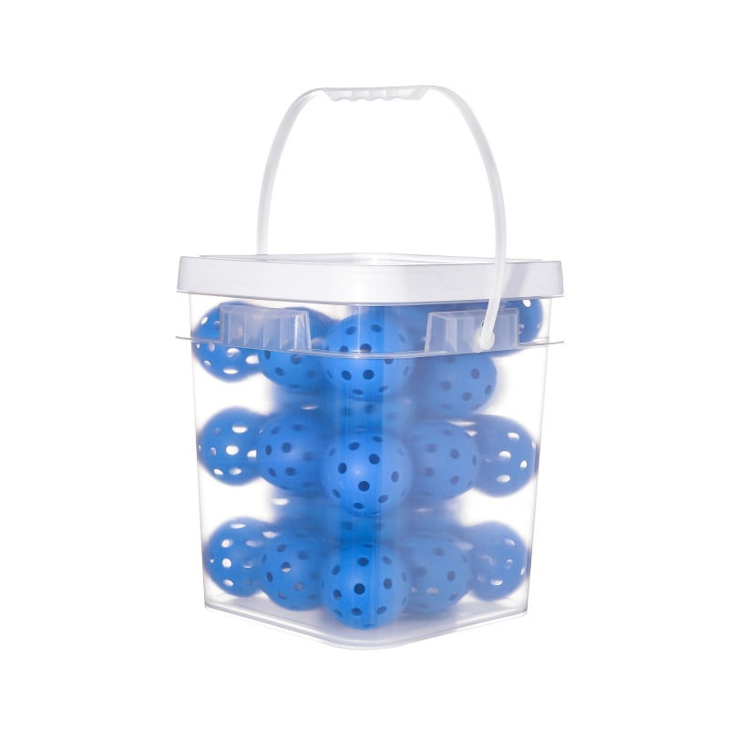 Pickleball gaismas bumbas – uzglabāšanas trauka komplekts ar pārvadāšanas somu, Honglu; 40 caurumu; Materiāls: TPE; Svars: 25 g katrai bumbai