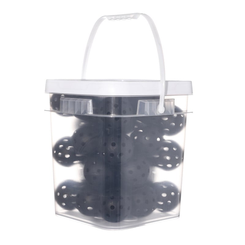 Pickleball gaismas bumbas – uzglabāšanas trauka komplekts ar pārvadāšanas somu, Honglu; 40 caurumu; Materiāls: TPE; Svars: 25 g katrai bumbai