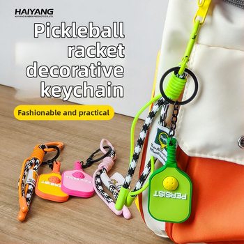 PVC medžiagos pickleball rakto pakabukas, Haiyang prekės ženklas, pritaikomas, vienas rinkinys