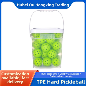 Ouhongxing pickleball uzglabāšanas trauks, 40 caurumi, TPE materiāls, svars 26 g