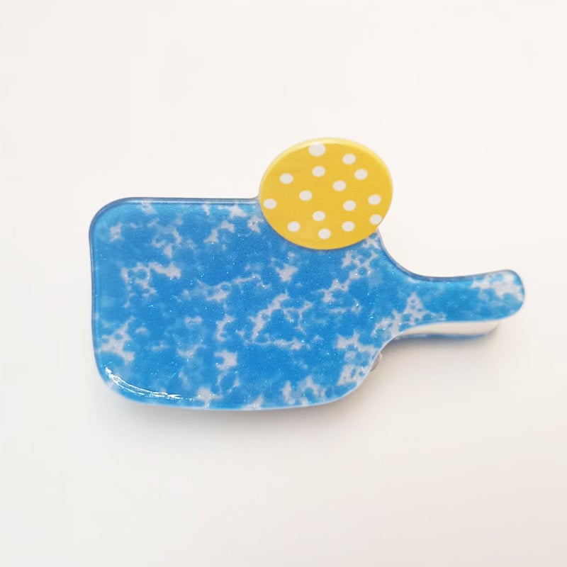 Akril hajcsat teniszütő-stílusban, kézzel készített, nőknek