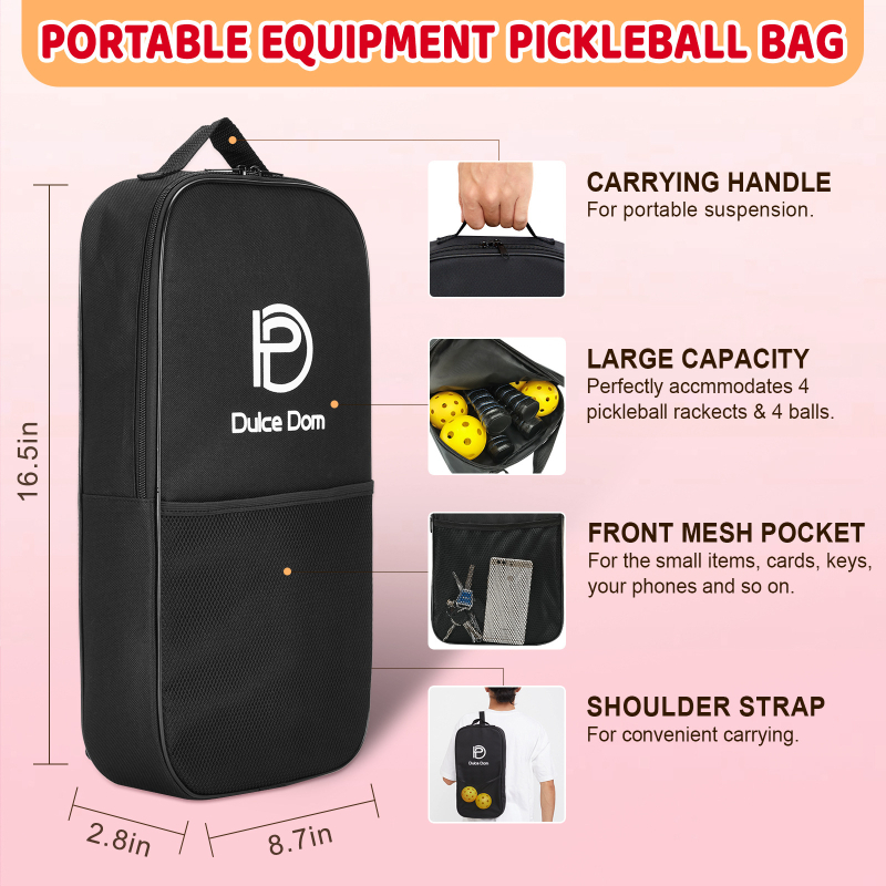 Xili drveni pickleball reket, 220 g