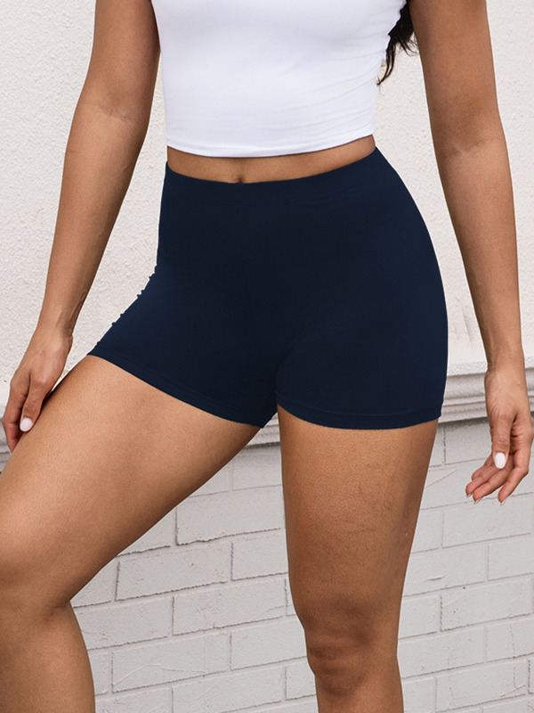 Joga šorti ar zemu vidu un augstu elastību - veidojoša silueta; audums Milk Silk; sastāvs 92% poliesters, 8% spandex; zīmols Huirui Apparel; preces kods 0040; izlaidums 2025