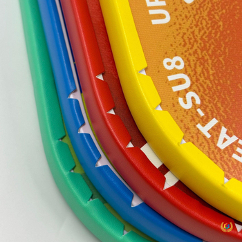 Pickleball raketo galvos krašto apsaugos lipdukai, 3 vnt. komplektas, su lipniu pagrindu, PU medžiaga, pritaikomas