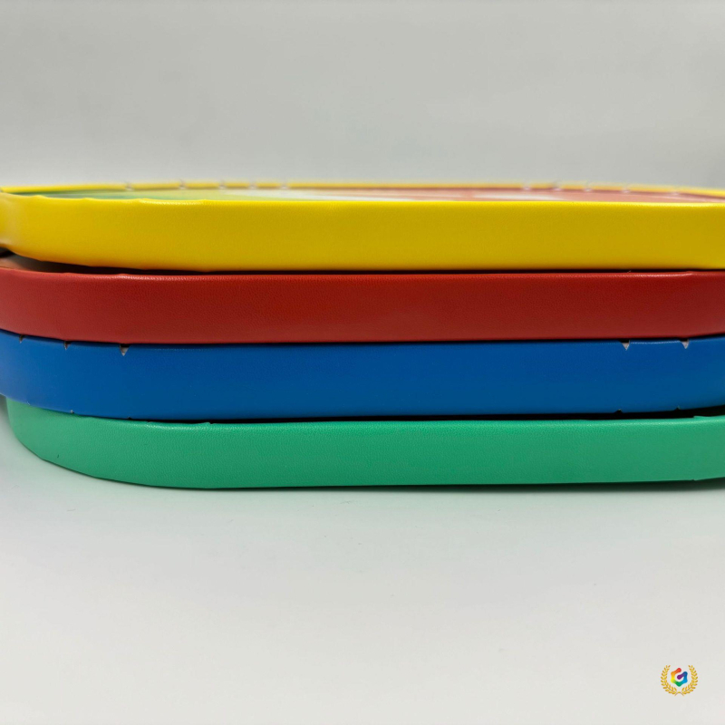 Pickleball raketo galvos krašto apsaugos lipdukai, 3 vnt. komplektas, su lipniu pagrindu, PU medžiaga, pritaikomas