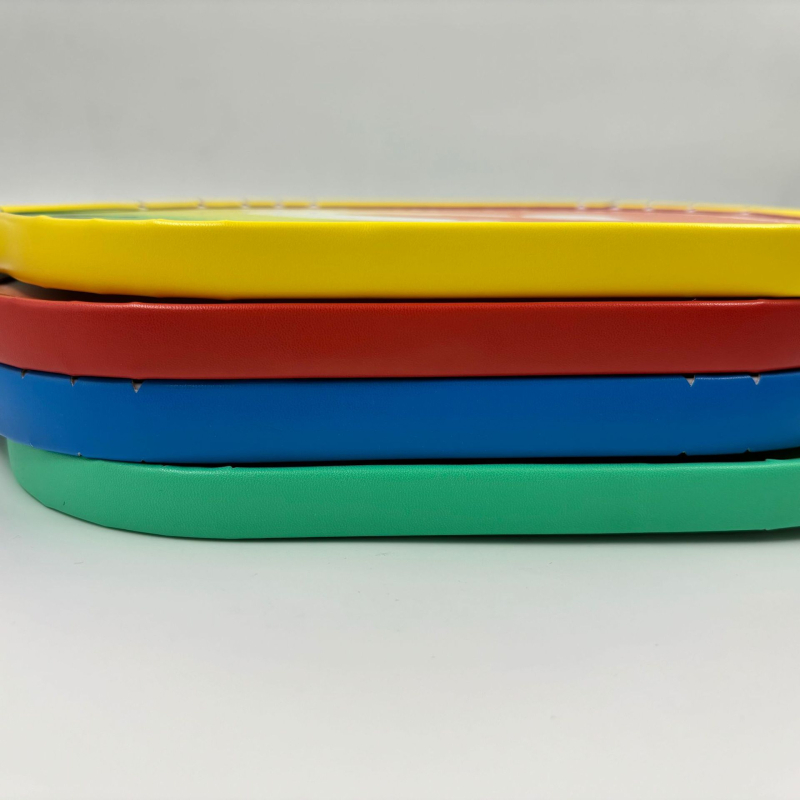 Pickleball raketo galvos krašto apsaugos lipdukai, 3 vnt. komplektas, su lipniu pagrindu, PU medžiaga, pritaikomas