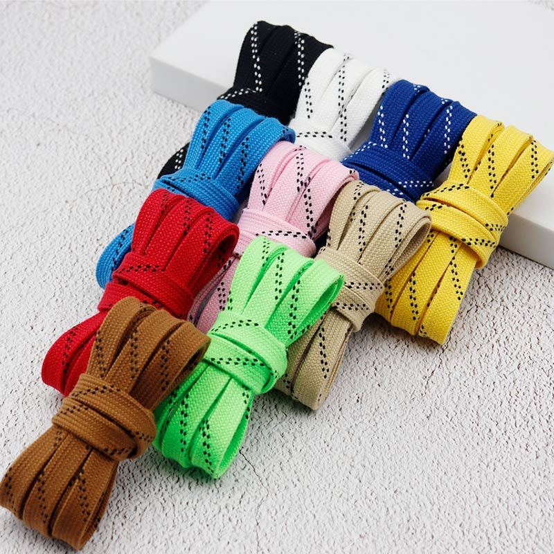 Kulogin 68 serijos plokščios dviejų sluoksnių ledo hokio kurpinių raišteliai iš medvilnės – universalūs, tinkami batams ir kasdieninei avalynei