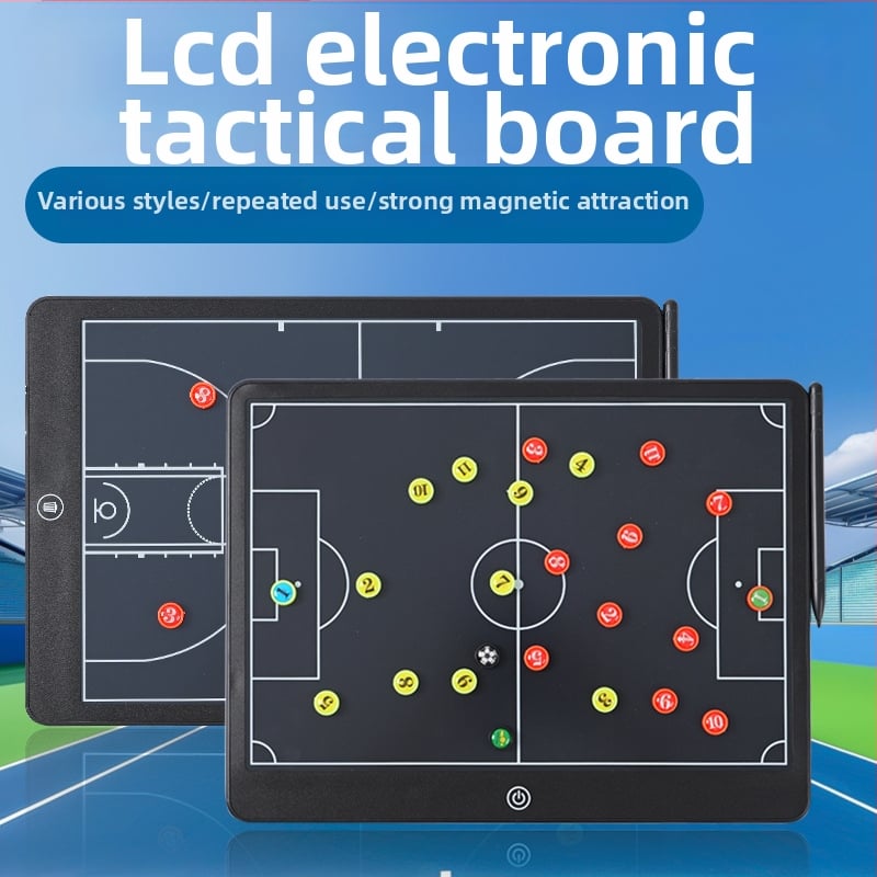 Futbola taktikas plāksne – magnētiska elektroniska treneru tablo, materiāls Qita, komplekts 20 gab., rezultātu tabla/maiņa/taktika