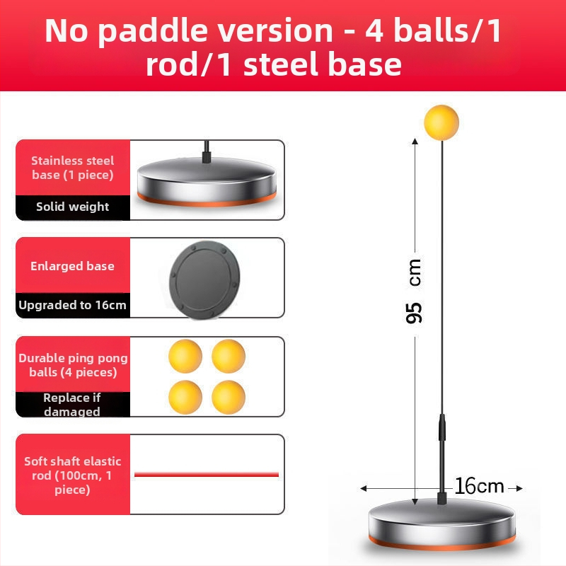 Sisemine lauatennise treener roostevabast terasest, õpilastele, iseseisev treeningseade, hariv mänguasi.