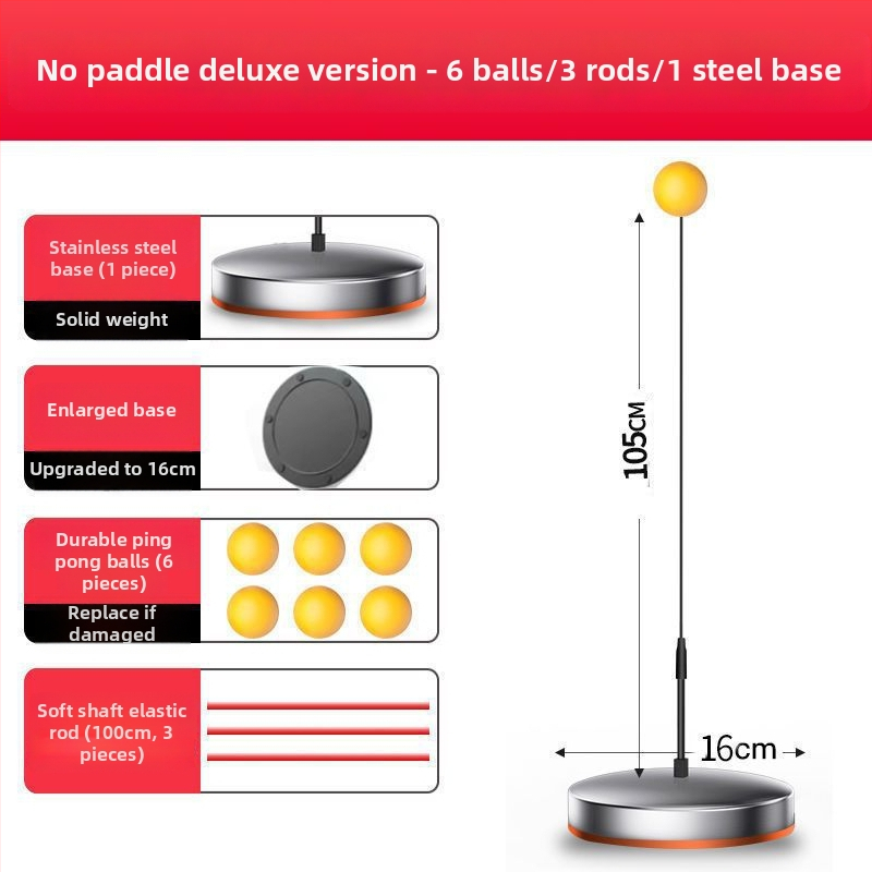 Sisemine lauatennise treener roostevabast terasest, õpilastele, iseseisev treeningseade, hariv mänguasi.