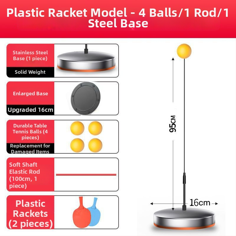 Sisemine lauatennise treener roostevabast terasest, õpilastele, iseseisev treeningseade, hariv mänguasi.