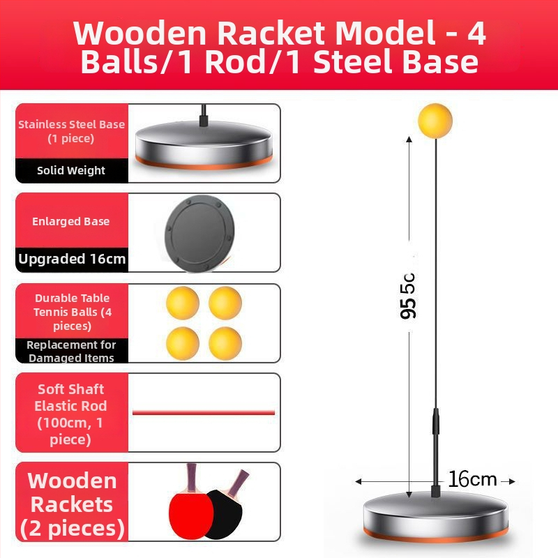 Sisemine lauatennise treener roostevabast terasest, õpilastele, iseseisev treeningseade, hariv mänguasi.