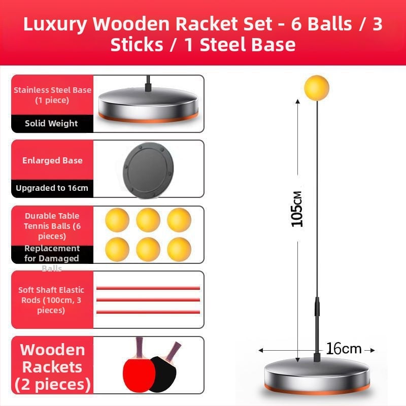 Sisemine lauatennise treener roostevabast terasest, õpilastele, iseseisev treeningseade, hariv mänguasi.