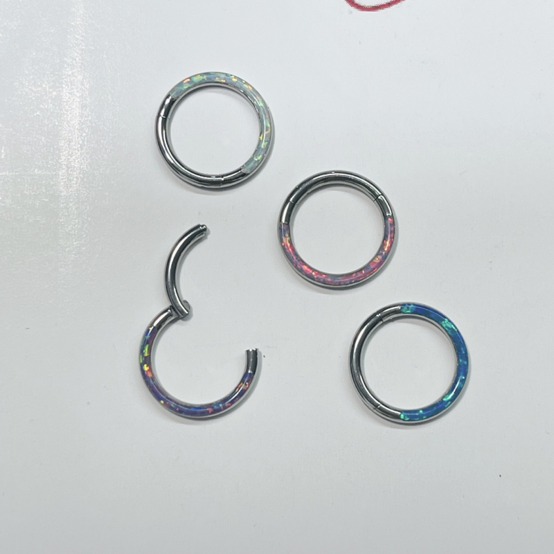 Nosni prsten, 316L nehrđajući čelik, Geometrijski dizajn, Polirano završna površina, Neovisno pakiranje