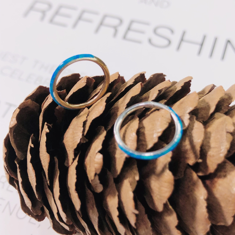 Nosni prsten, 316L nehrđajući čelik, Geometrijski dizajn, Polirano završna površina, Neovisno pakiranje