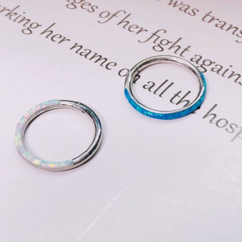 Nosni prsten, 316L nehrđajući čelik, Geometrijski dizajn, Polirano završna površina, Neovisno pakiranje