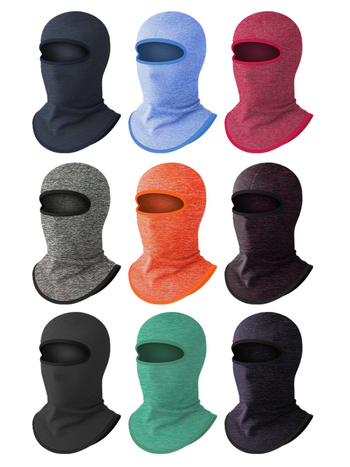 Teljes arcú kerékpáros maszk őszi-téli időszakra, egyben kapucni és nyakvédő, poliészter anyag, felnőtteknek, sportos stílus, testreszabás elérhető, Makino fox