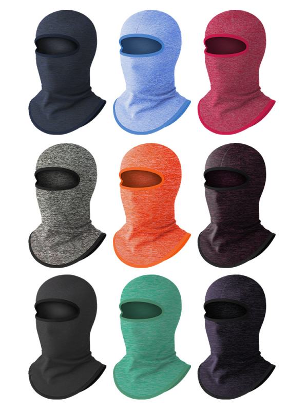 Teljes arcú kerékpáros maszk őszi-téli időszakra, egyben kapucni és nyakvédő, poliészter anyag, felnőtteknek, sportos stílus, testreszabás elérhető, Makino fox