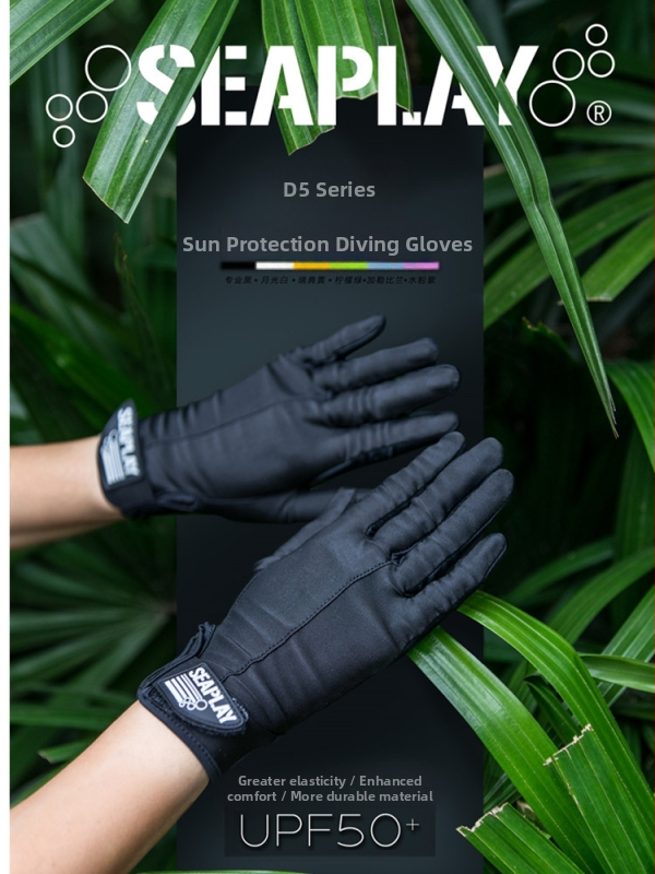 D5 potápačské rukavice s ochranou proti slnku – Model D5, Materiál: Iné, Značka: Iné, Vhodné pre voľné potápanie a surfovanie
