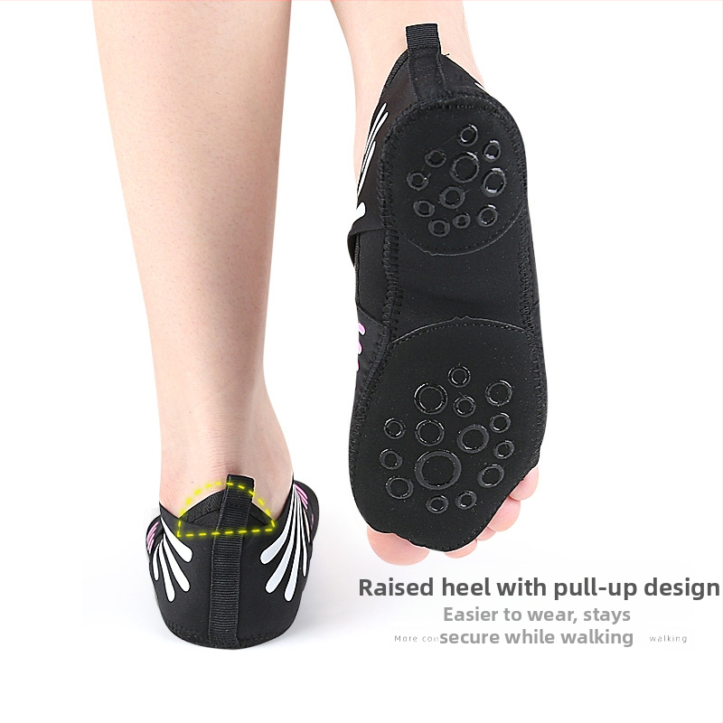 Vnútorné tenisky na jogu s päťprstovým otvorom a otvorenou špičkou, protišmyková gumová podrážka, ľahká konštrukcia, nízky vrchný diel, horná koža