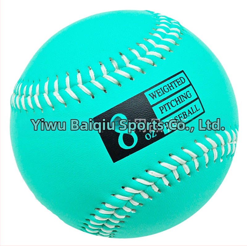 Težak trening baseball lopta – imitacijska koža, težina 3–12 oz, jezgro od korka s vlaknima vune, prilagodljiv logotip