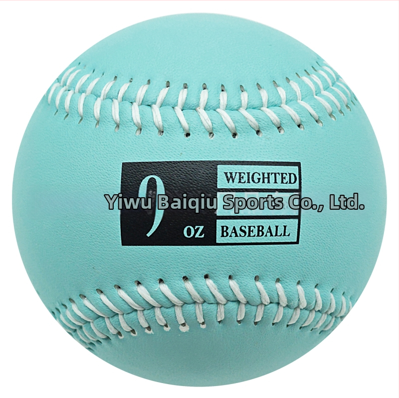 Težak trening baseball lopta – imitacijska koža, težina 3–12 oz, jezgro od korka s vlaknima vune, prilagodljiv logotip