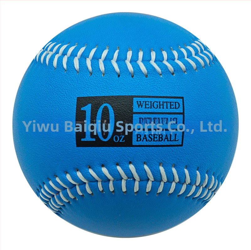Težak trening baseball lopta – imitacijska koža, težina 3–12 oz, jezgro od korka s vlaknima vune, prilagodljiv logotip
