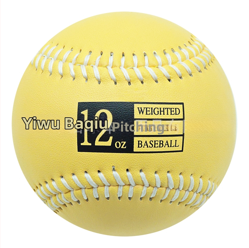 Težak trening baseball lopta – imitacijska koža, težina 3–12 oz, jezgro od korka s vlaknima vune, prilagodljiv logotip