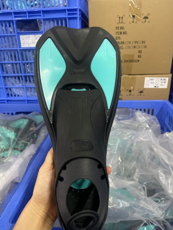 Dječje plivačke peraje za trening – kratke patke peraje s držačem za stopalo, PP+TPR, OEM prilagodba