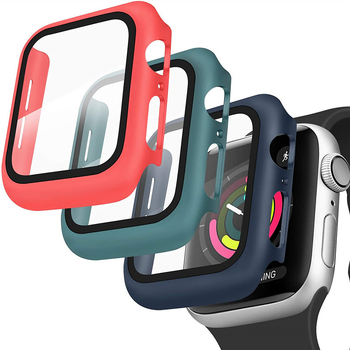 Išmaniojo laikrodžio apsauginis dėklas iWatch S10 su grūdinto stiklo ekrano apsauga — PC medžiaga, 2-in-1 dizainas, 360° apsauga