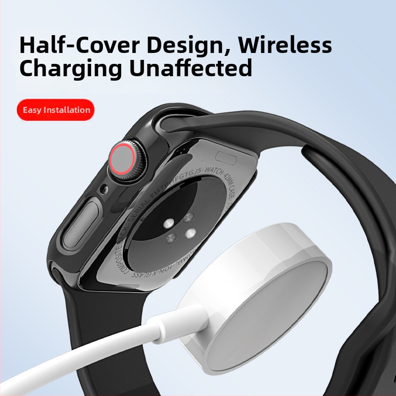 Nutikella kaitsekest iWatch S10 jaoks karastatud klaasiga ekraani kaitsega — PC materjal, 2-in-1 disain, 360° kaitse