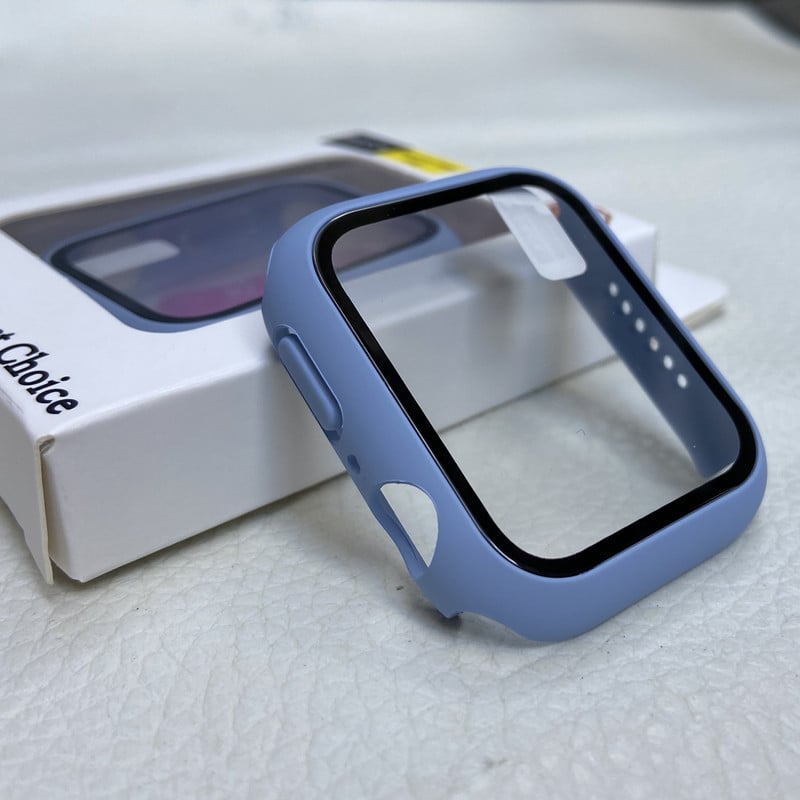 Išmaniojo laikrodžio apsauginis dėklas iWatch S10 su grūdinto stiklo ekrano apsauga — PC medžiaga, 2-in-1 dizainas, 360° apsauga