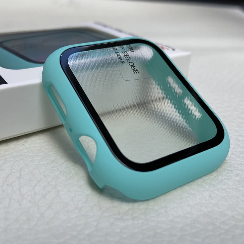 Išmaniojo laikrodžio apsauginis dėklas iWatch S10 su grūdinto stiklo ekrano apsauga — PC medžiaga, 2-in-1 dizainas, 360° apsauga