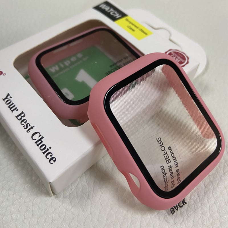 Išmaniojo laikrodžio apsauginis dėklas iWatch S10 su grūdinto stiklo ekrano apsauga — PC medžiaga, 2-in-1 dizainas, 360° apsauga