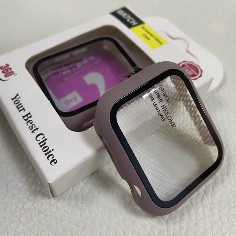 Išmaniojo laikrodžio apsauginis dėklas iWatch S10 su grūdinto stiklo ekrano apsauga — PC medžiaga, 2-in-1 dizainas, 360° apsauga