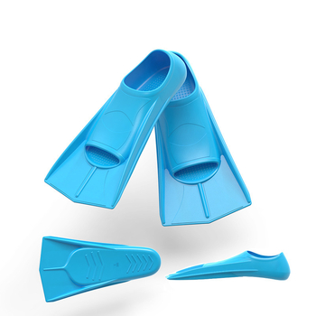 Dječje silikonske plivačke peraje kratkog stila za trening