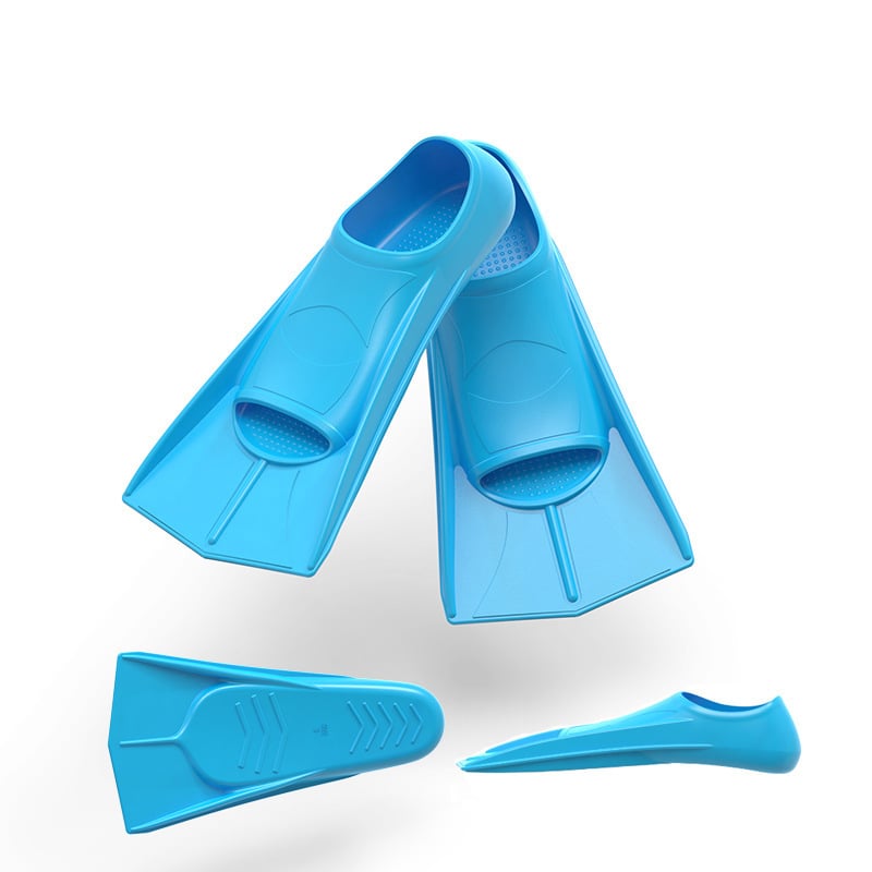 Dječje silikonske plivačke peraje kratkog stila za trening