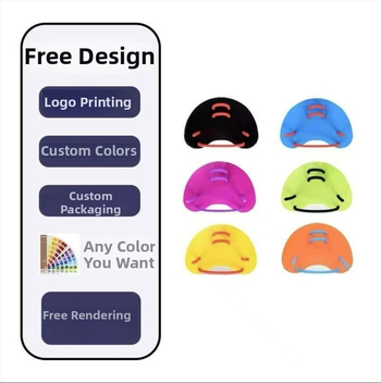 Perajka za ruku tipa dlana za odrasle – ABS + silikon gel, marka HHS, slobodni stil plivanja