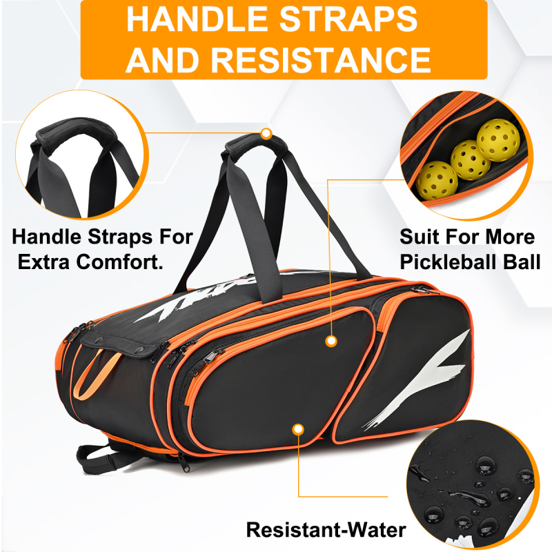 Badmintona/tenisa soma • Ūdensizturīgs audums • Drukāts logotips • OEM privāta zīme