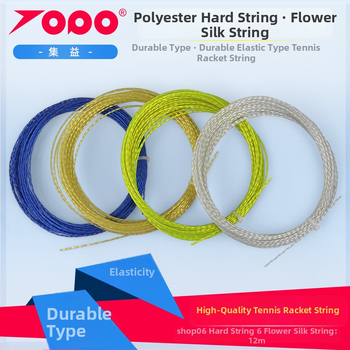 Polüesterist reketistringid, löögikindlad – tennisemänguks; bränd Collect Benefits; sobivad tennisemängule, lauatennisile ja badmintonile