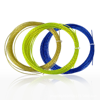 Polüesterist reketistringid, löögikindlad – tennisemänguks; bränd Collect Benefits; sobivad tennisemängule, lauatennisile ja badmintonile