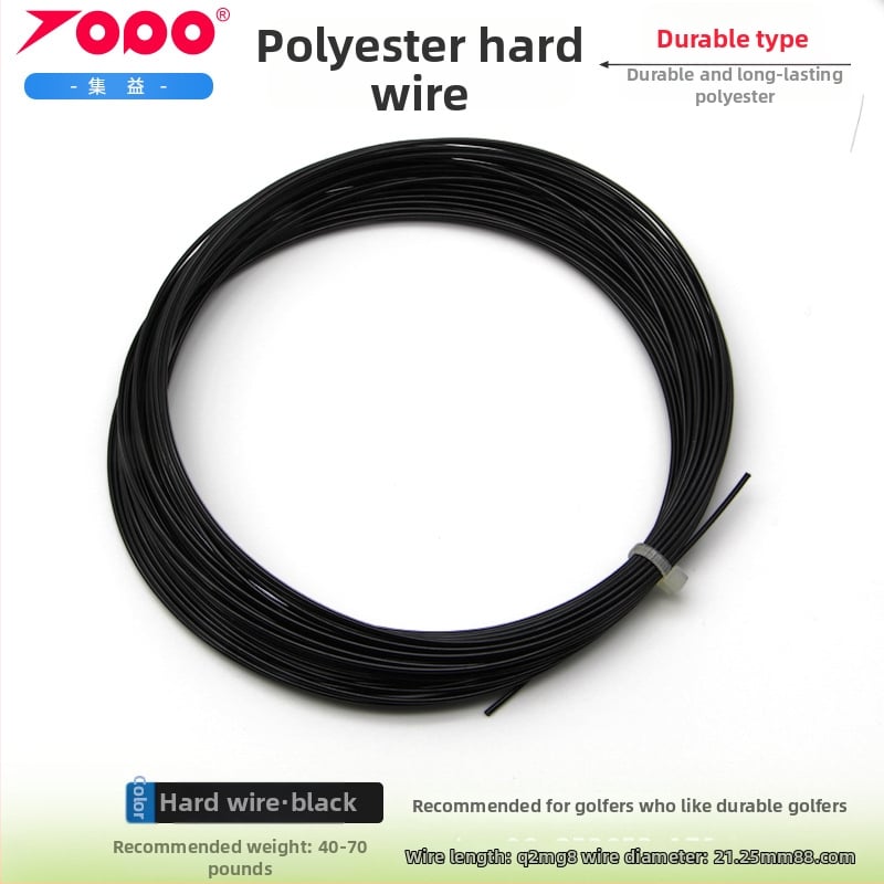 Polüesterist reketistringid, löögikindlad – tennisemänguks; bränd Collect Benefits; sobivad tennisemängule, lauatennisile ja badmintonile