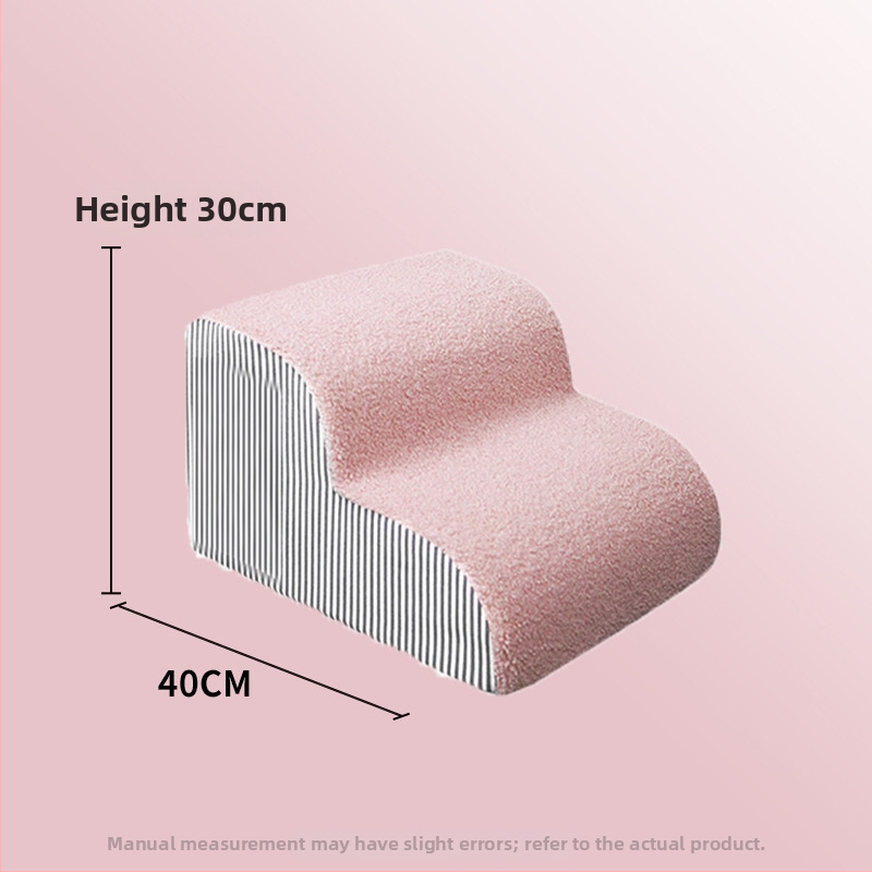 Suņu kāpnes gultai – velūrs, noņemamas un mazgājamas, mājdzīvnieku rampai